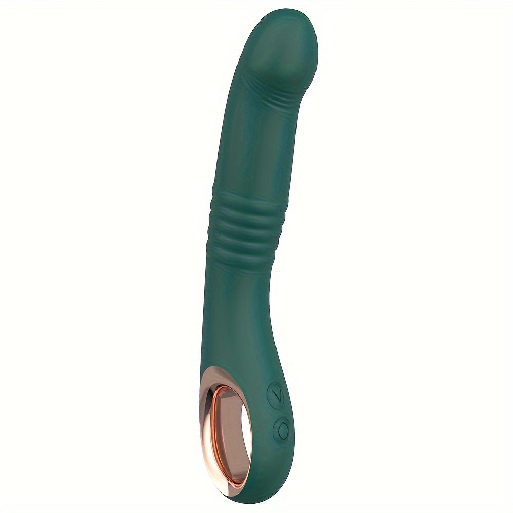 10 Vibration Modes USB Rechargeable Dual Function Adult Toy: Realistic Silicone Design for Female and Couples - Sandfox Brand