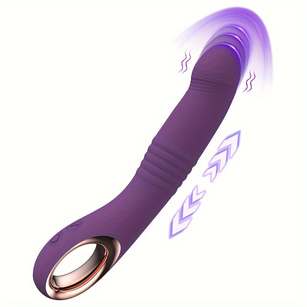 10 Vibration Modes USB Rechargeable Dual Function Adult Toy: Realistic Silicone Design for Female and Couples - Sandfox Brand