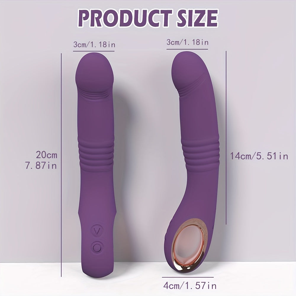 10 Vibration Modes USB Rechargeable Dual Function Adult Toy: Realistic Silicone Design for Female and Couples - Sandfox Brand